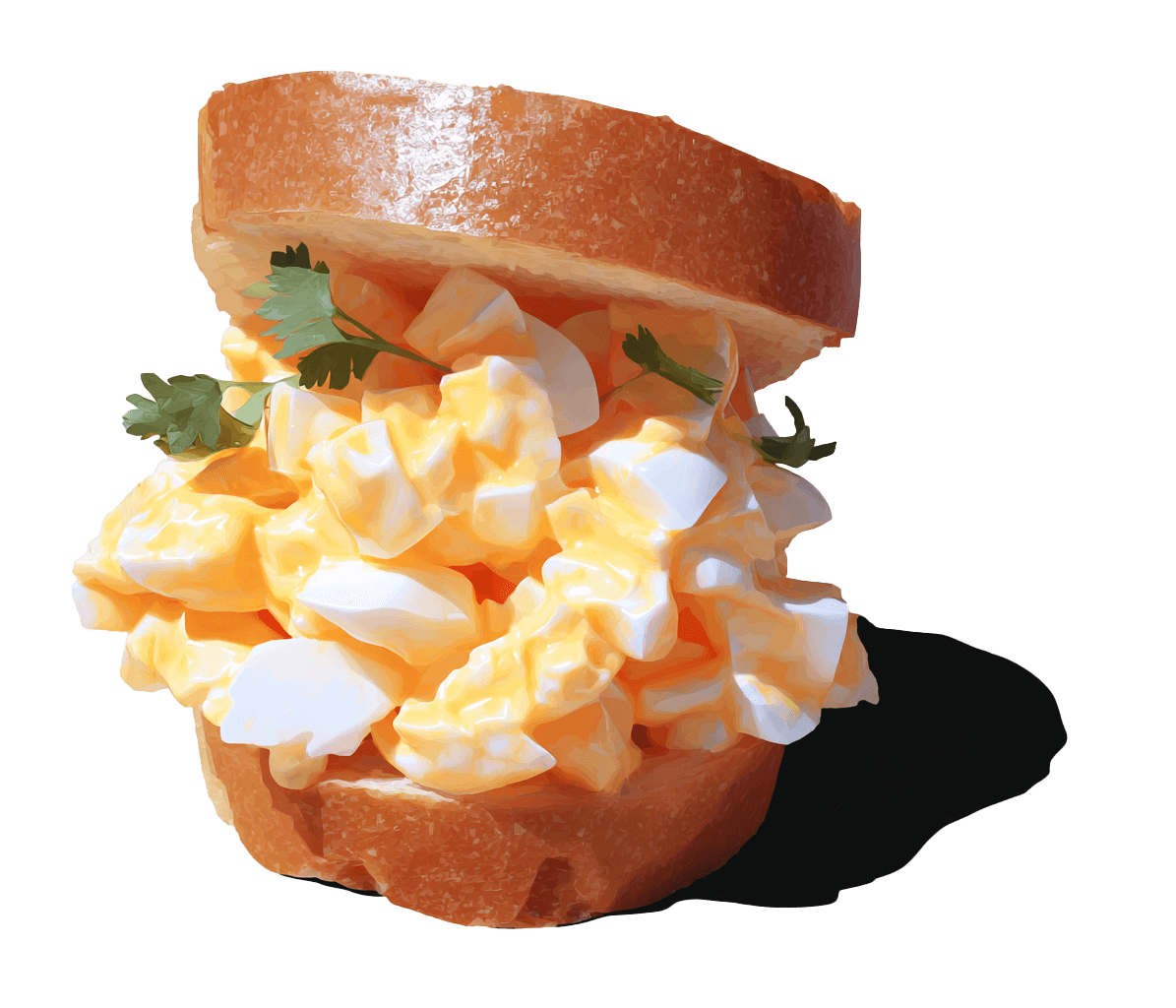 an egg shandwich